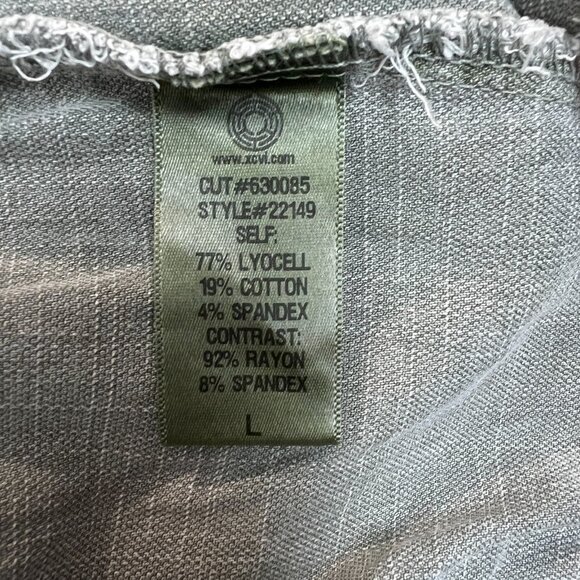 XCVI‎ Pants Womens Large Green Gino Ankle Slit Pull On Lyocell Cotton Pockets L - Picture 13 of 14